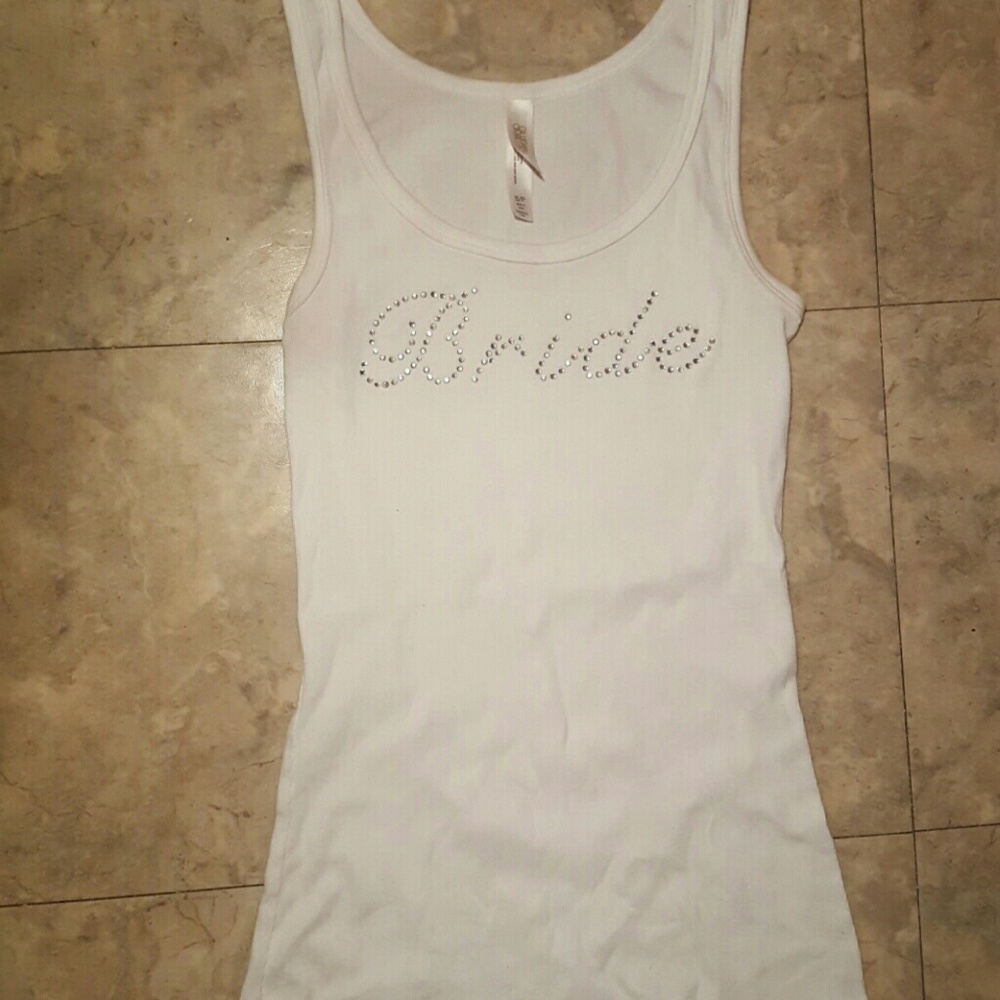 Bride tank top