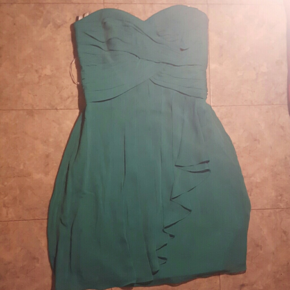 Emerald green bridesmaid dress