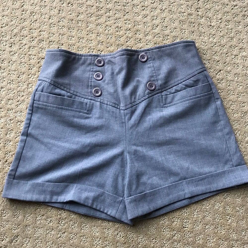 Papaya High Waisted Shorts