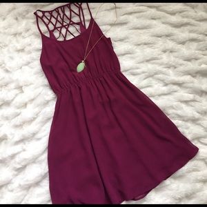 Boutique plum dress