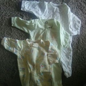 Gerber Footed Onsies 0-3 months Unisex