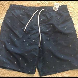 Forever 21 Men's Anchor Swim Trunks