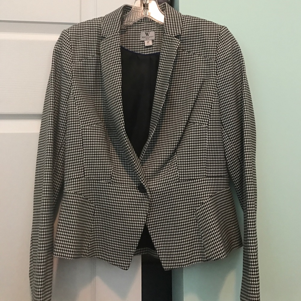 Super fun black and white jacket