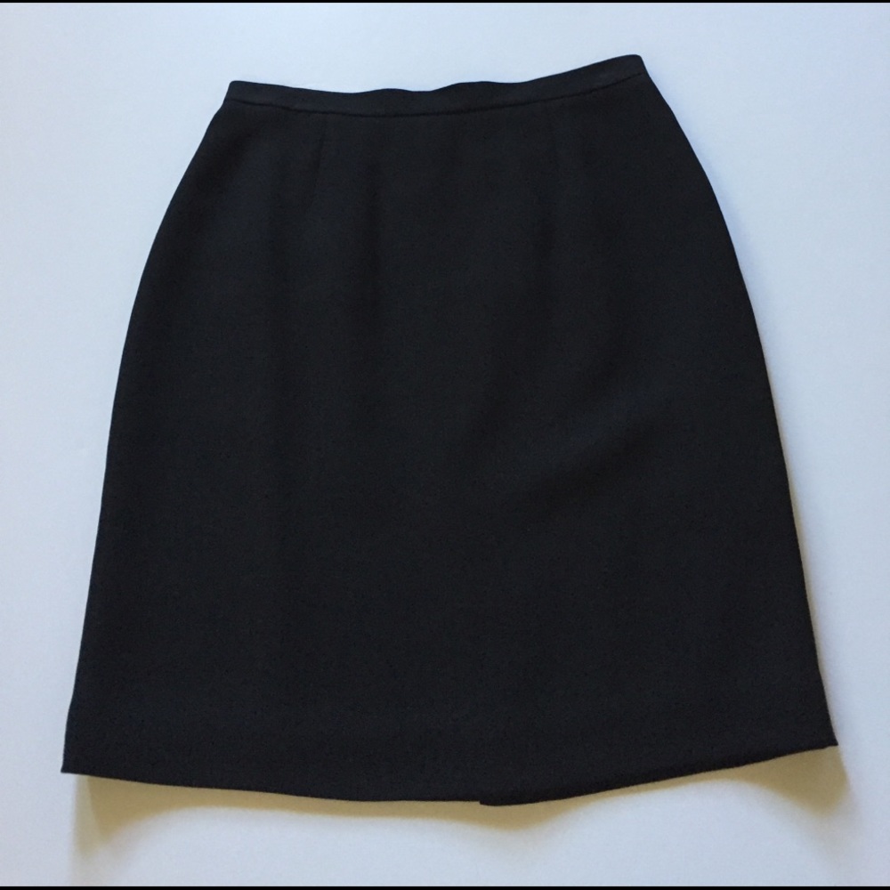 Petite Sophisticate Black Skirt