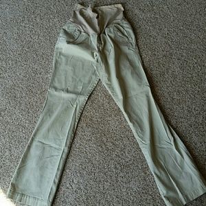 Khaki maternity pants