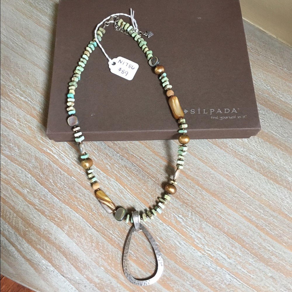 Retired Silpada Howlite Necklace