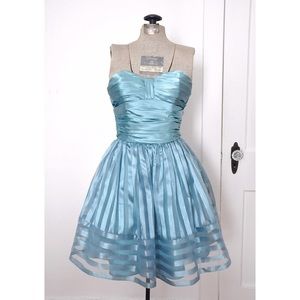 Betsey Johnson blue evening cocktail party dress 4