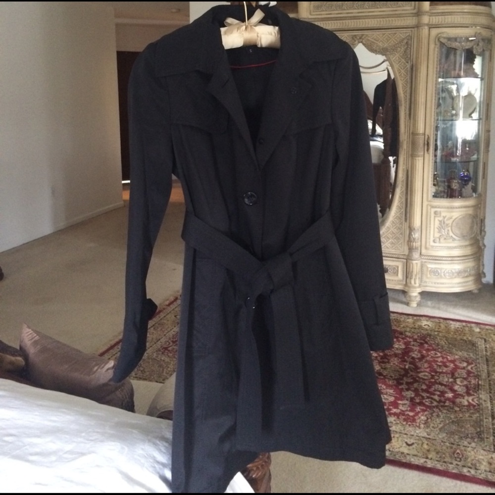 DKNY Black trench coat