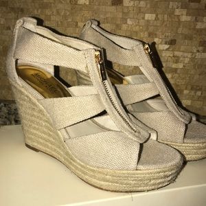 Michael Kors Damita wedges nude, beige, tan
