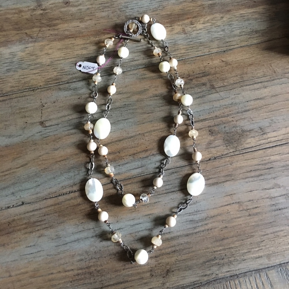 Retired Silpada Mother-of-Pearl Necklace