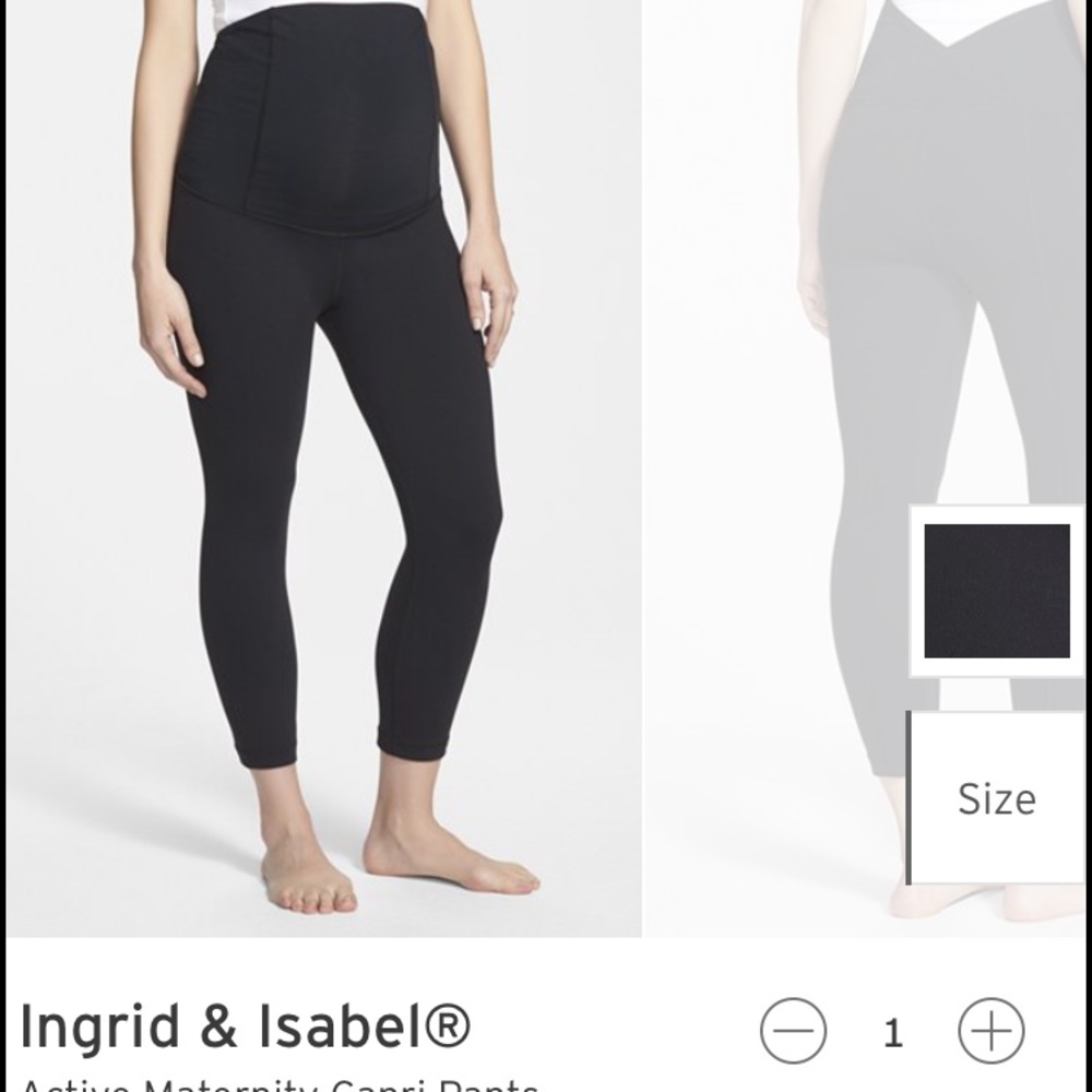 🤰🏼Ingrid & Isabel Maternity Capri Workout Pants