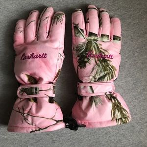 Pink Camo Carhartt Gloves