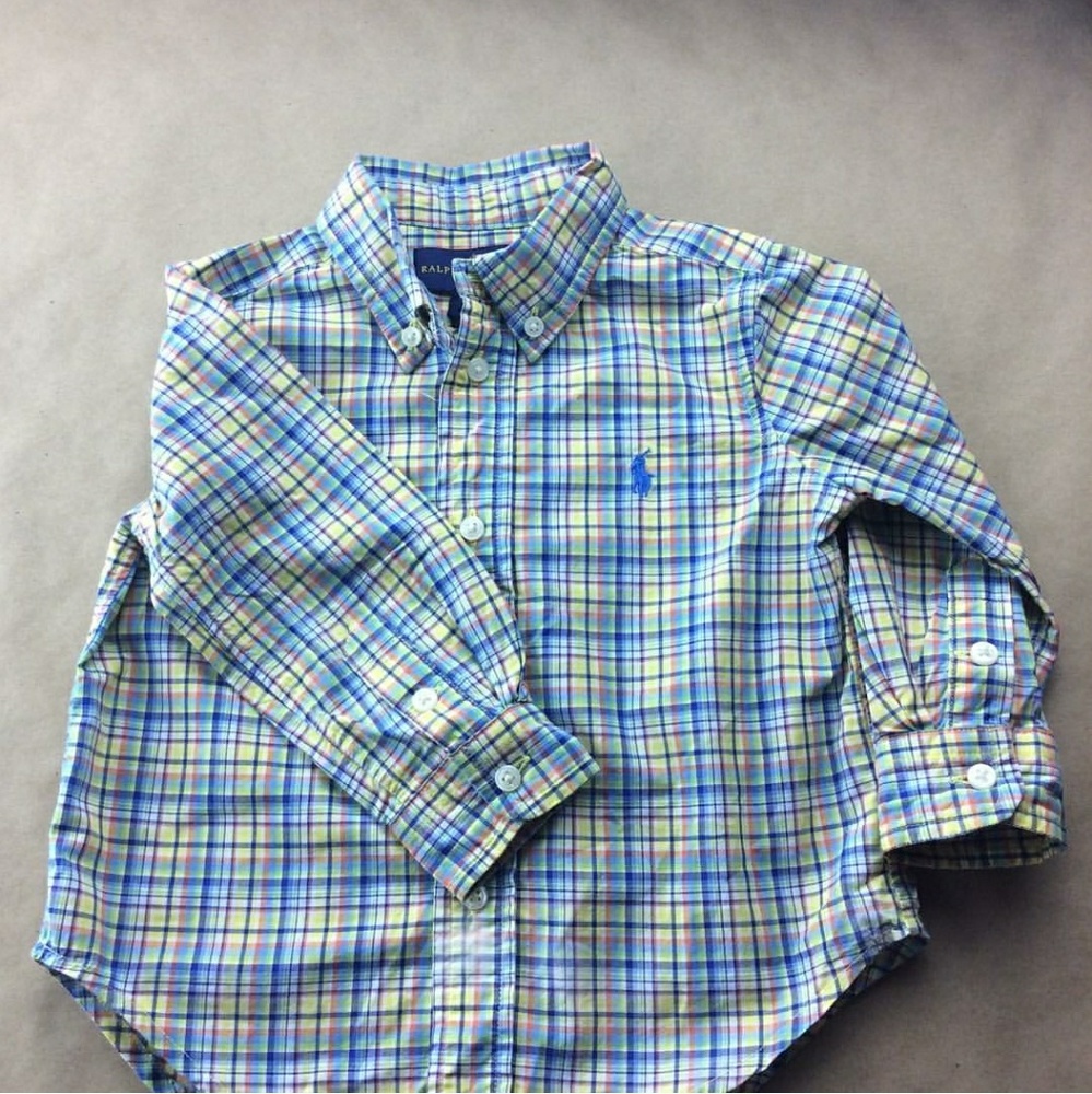 Plaid Polo Button up Shirt