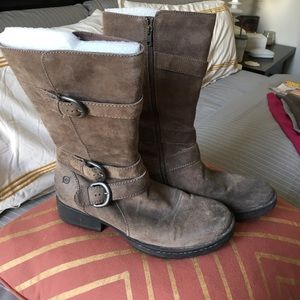Born suede Moto boots