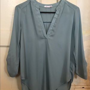 Deep V Silky Lush Blouse