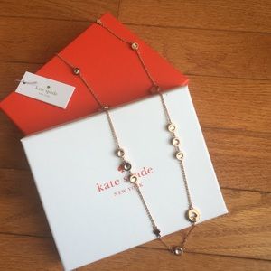 Rose gold Kate Spade necklace
