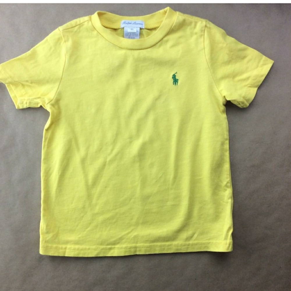 Yellow Polo tee w/ blue horse