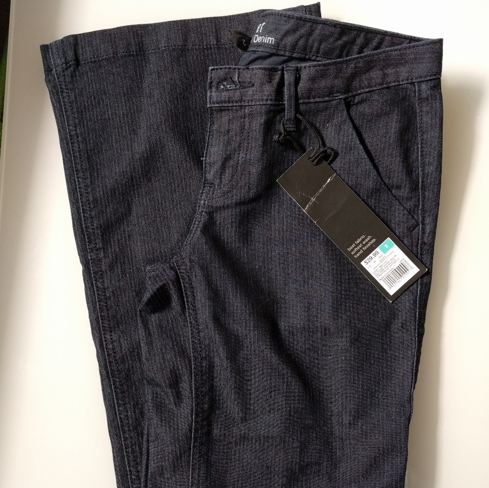 NWT mossimo trouser jean dark wash size 2.