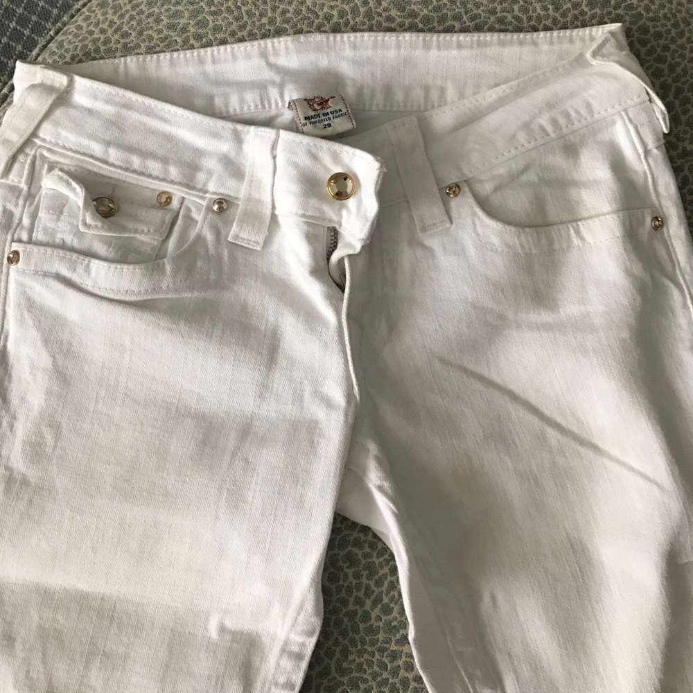 True religion white summer jeans