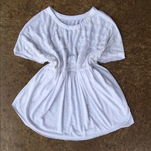 Tween girl white blouse