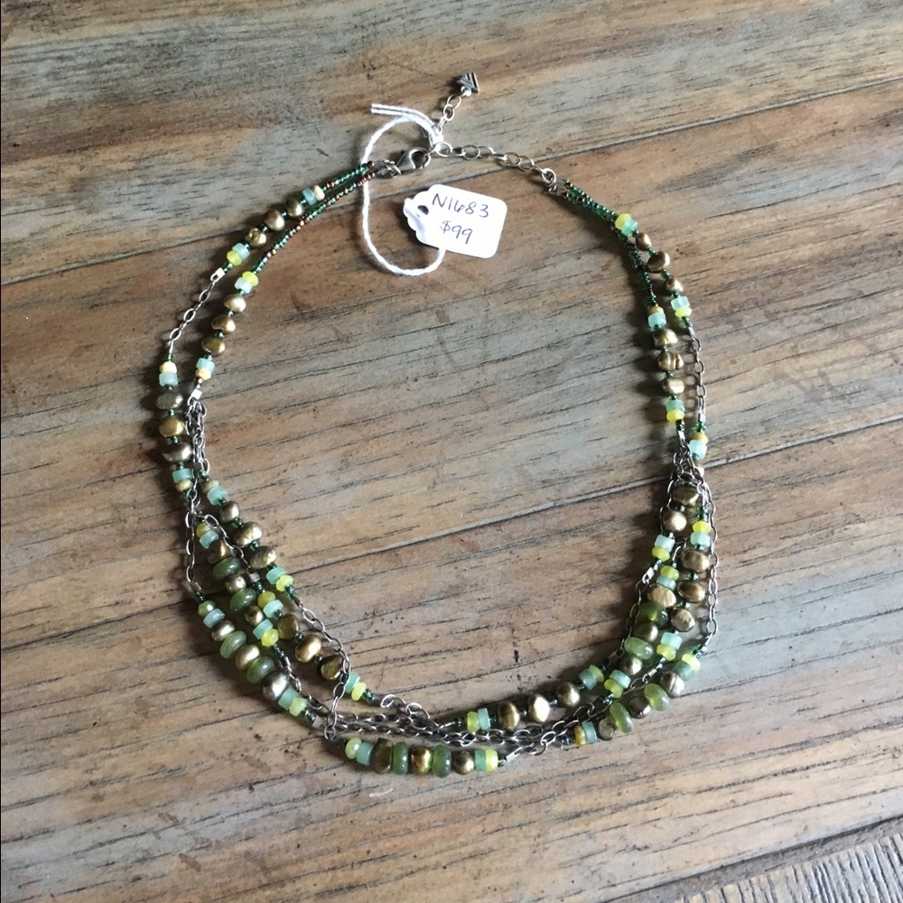 Retired Silpada Jade Bead Necklace