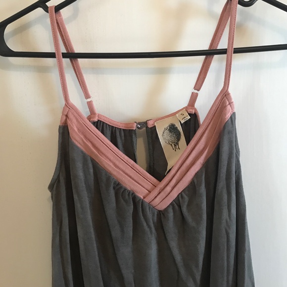 Pink/dark green Tank - Picture 2 of 3