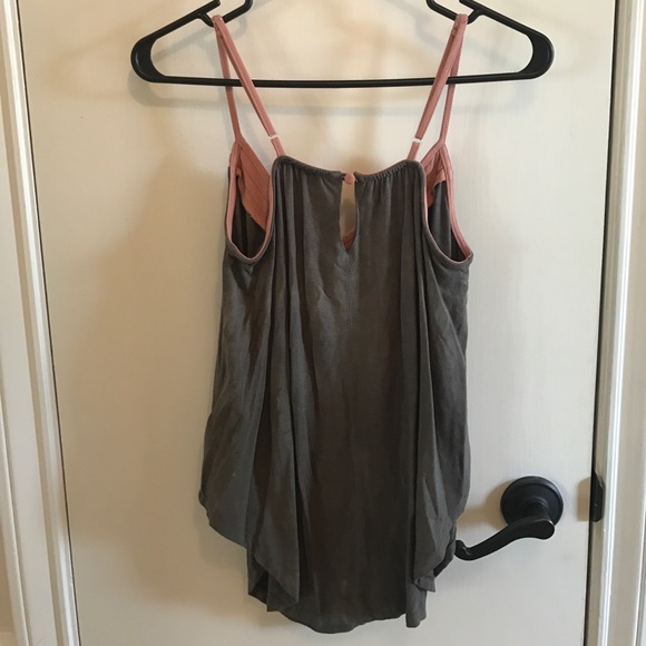 Pink/dark green Tank - Picture 3 of 3