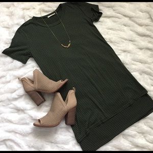 Green t-shirt dress