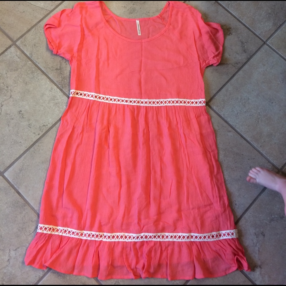 Coral dress