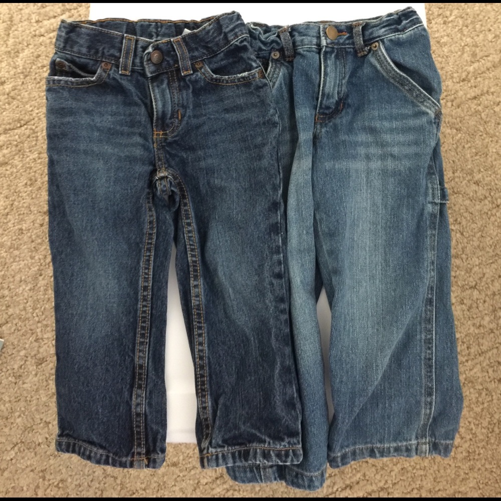 2 pairs boys toddler jeans