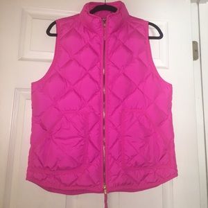Hot pink j crew vest