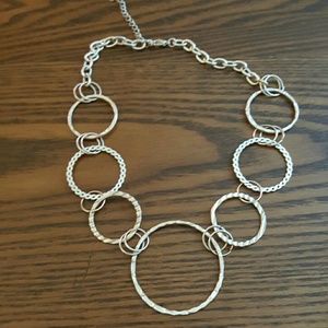 Silver Hoop Necklace