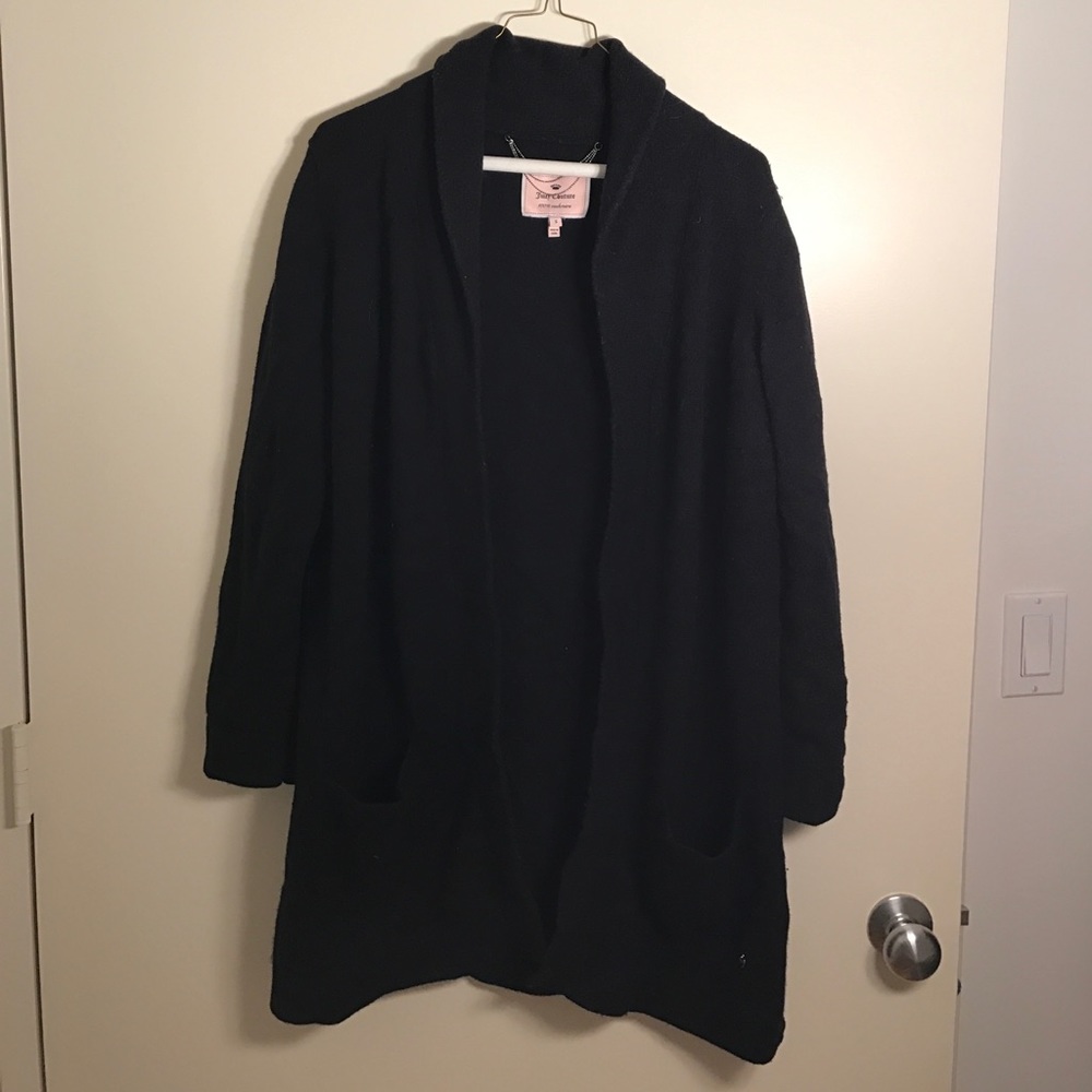Black Juicy Couture cashmere cardigan