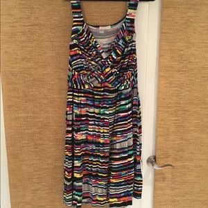 Multi color graphic pattern dress size 1x