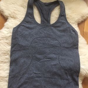 Lululemon Heathered gray Racerback tank top sz 6.