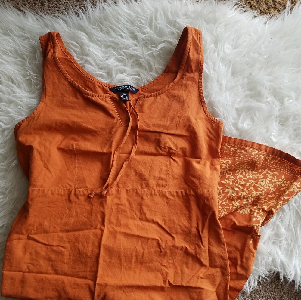 Beautiful burnt orange tank dress