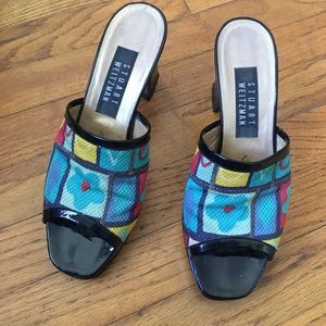 Stuart Weitzman floral heels platform size 5.5
