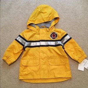 Toddler firefighter rain jacket