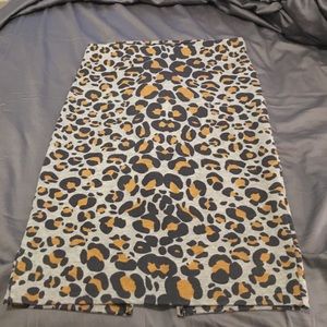 Leopard print skirt