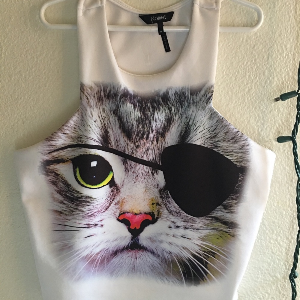 Cat crop top