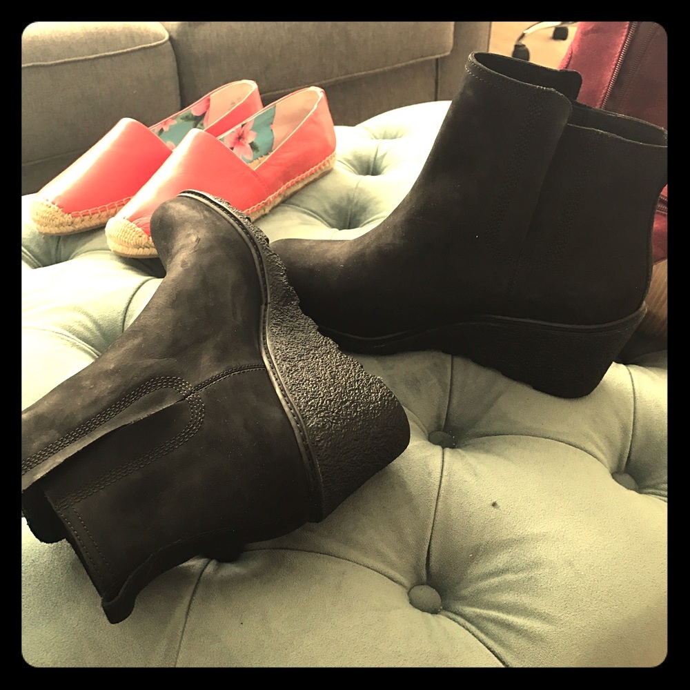 Timberland platform suede boots