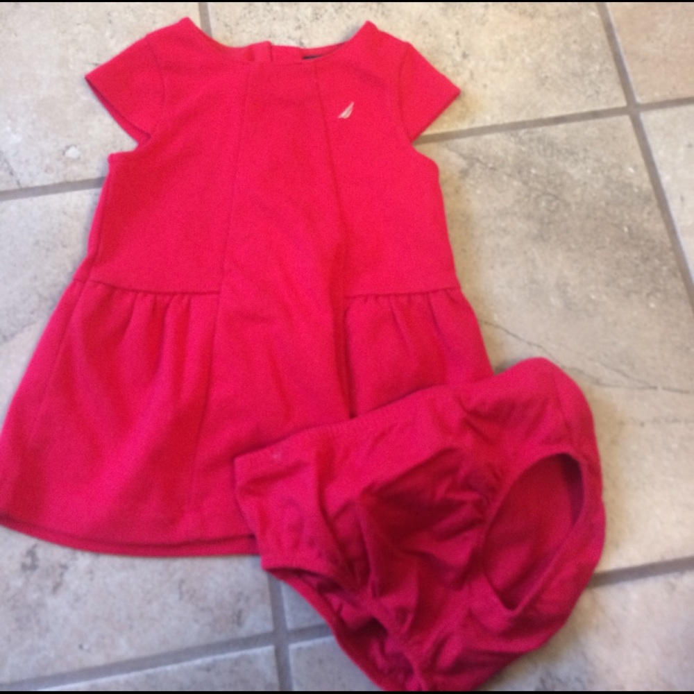 Red Nautica dress