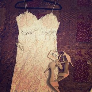 Gorgeous white lace dress!