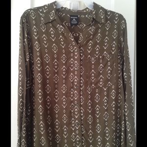 George olive green blouse