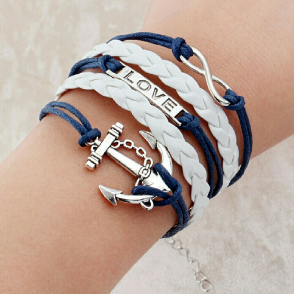Nautical Anchor Love Bracelet ⚓☉😎