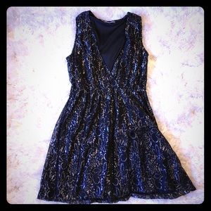 ✨Black and silver lace dress✨