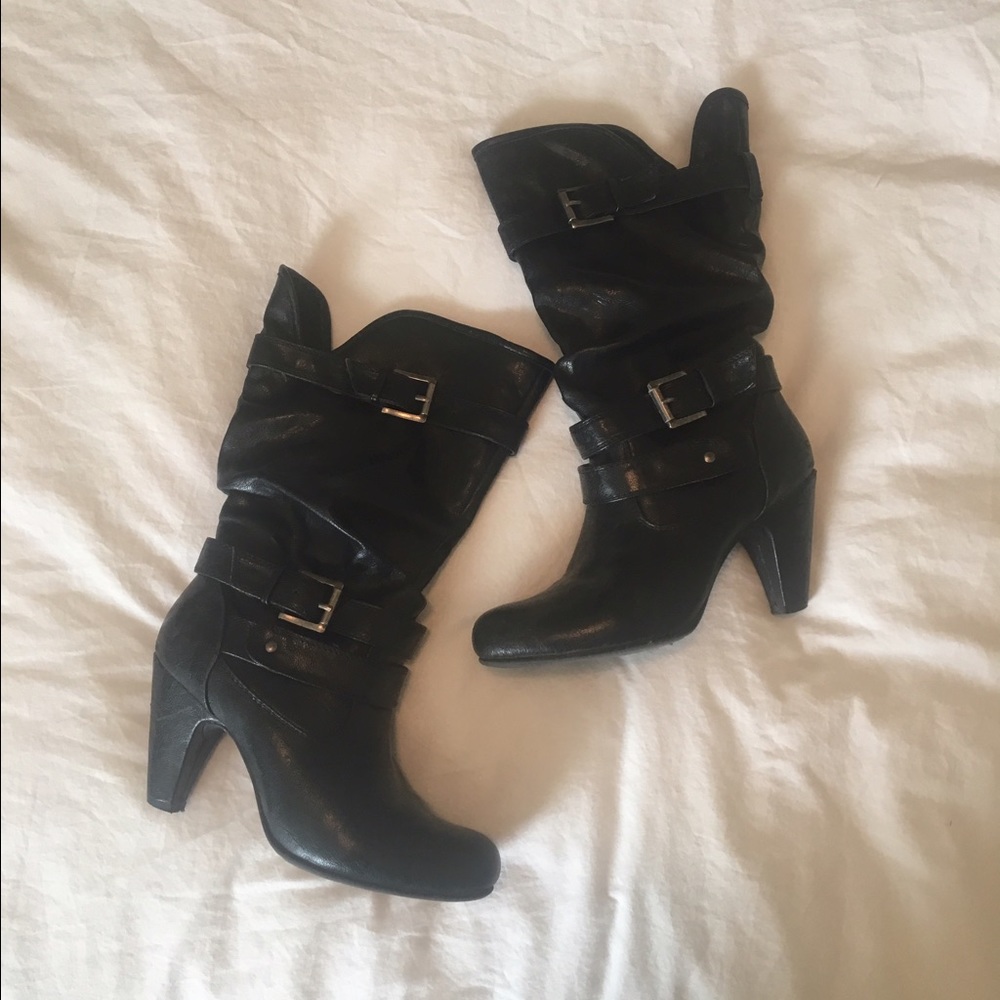 Nine West Black Boots, Size 8