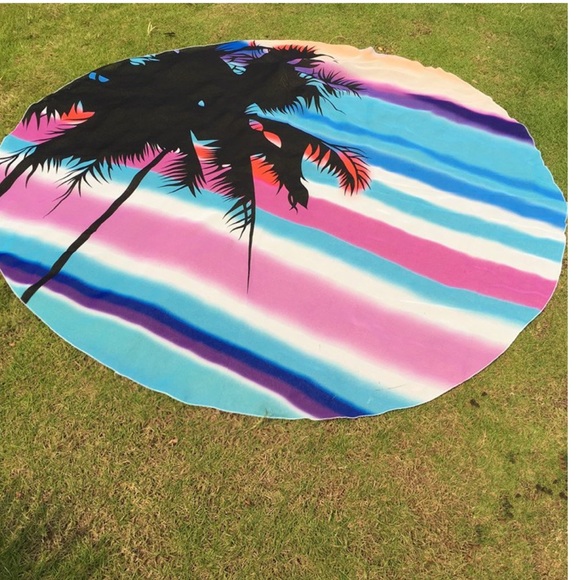 Other - 🏝Tropical Paradise Round Beach Wrap throw sarong
