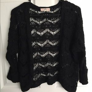 Knitted quarter sleeve mini sweater