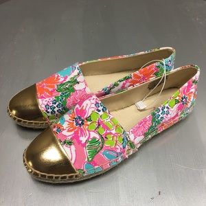 Lilly Pulitzer Floral Canvas Flats